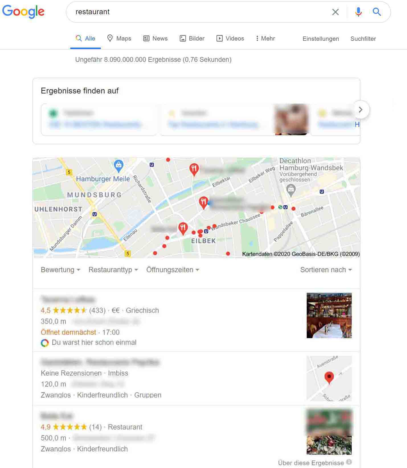 Lokale-Kundengewinnung für Restaurants mehr Gäste für Restaurants, Marketing Vertrieb Aquise  Google my Business Google Maps Google Places, Cafe restaurant